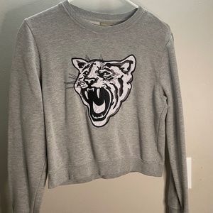 LA Hearts Crop Crew Neck Sweater